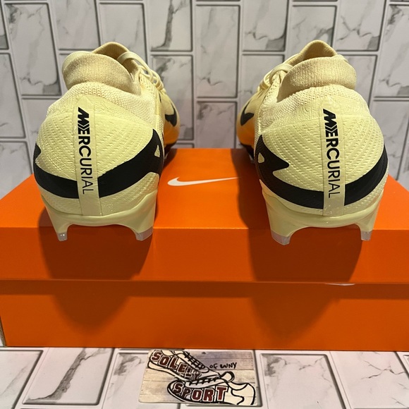 New Nike Zoom Vapor 15 Pro FG Soccer Cleats Black Lemonade Yellow Mens Sizes - Picture 5 of 13